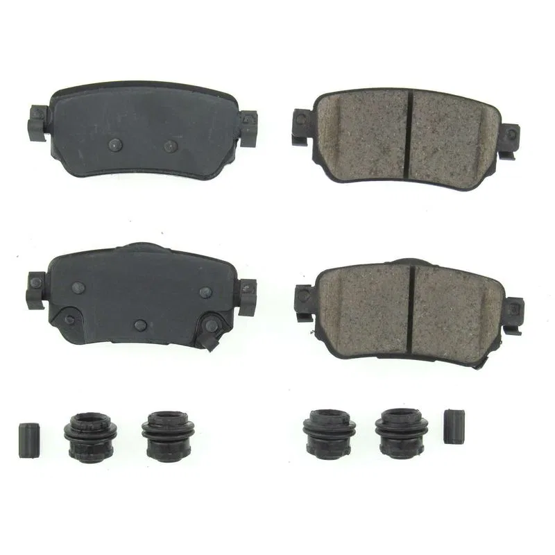 17-1965 – POWERSTOP Brake Pad, FMSI Number D1965 Ceramic Brake Pads Set Of 4 With Premium Stainless Steel Hardware